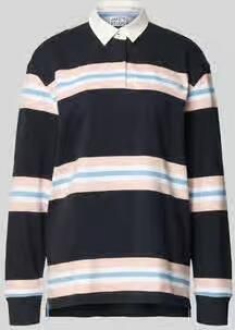 Jake*s Studio Woman Shirt met lange mouwen met Polokraag en verborgen Knoopsluiting