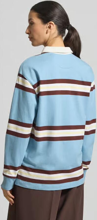 Jake*s Studio Woman Shirt met lange mouwen met Polokraag en verborgen Knoopsluiting - Foto 3