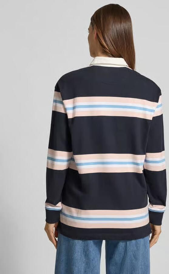 Jake*s Studio Woman Shirt met lange mouwen met Polokraag en verborgen Knoopsluiting - Foto 2