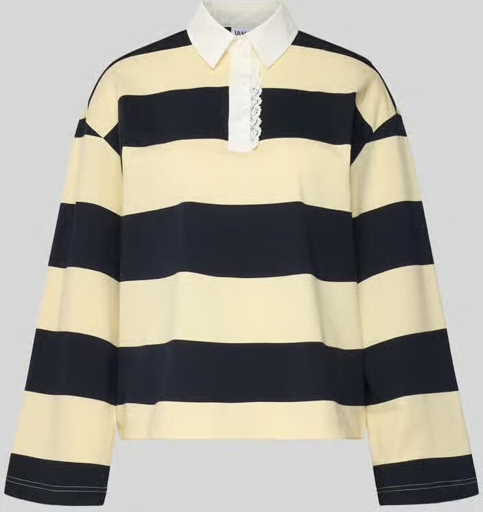 Jake*s Studio Woman Shirt met lange mouwen met polokraag