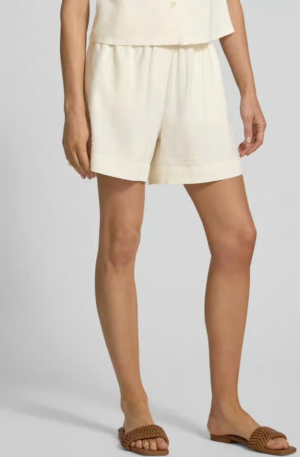 Jake*s Studio Woman Short van mix van linnen en viscose met elastische band - Foto 3