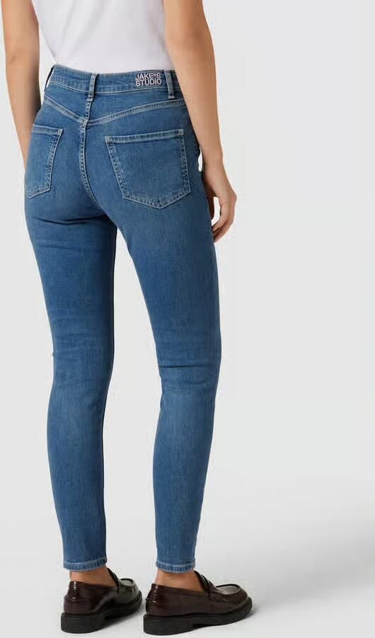 Jake*s Studio Woman Slim fit jeans met steekzakken