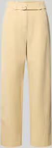 Jake*s Studio Woman Stoffen broek met riem en steekzakken