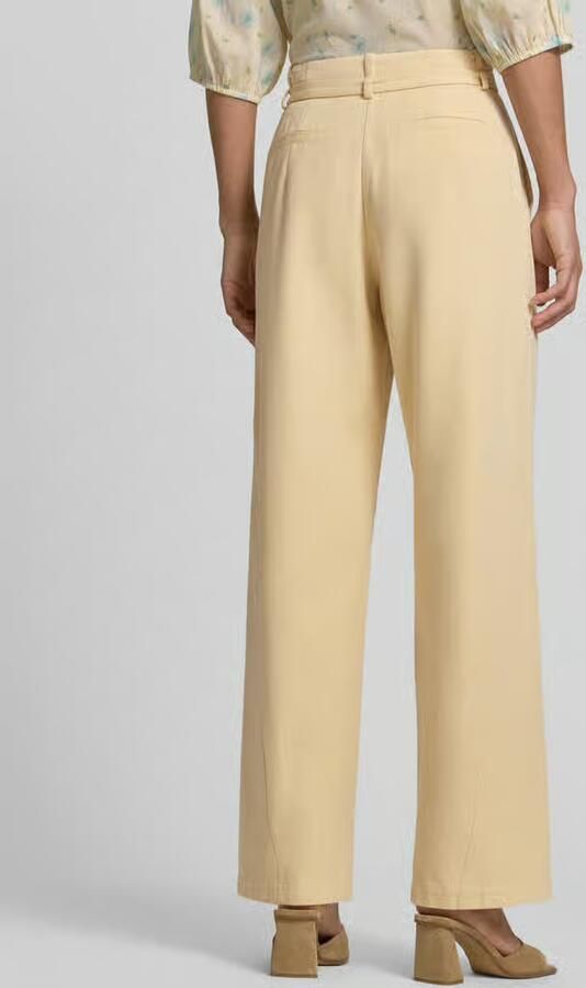 Jake*s Studio Woman Stoffen broek met riem en steekzakken - Foto 3