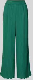Jake*s Studio Woman Stoffen broek van viscosemix met golvende zoom