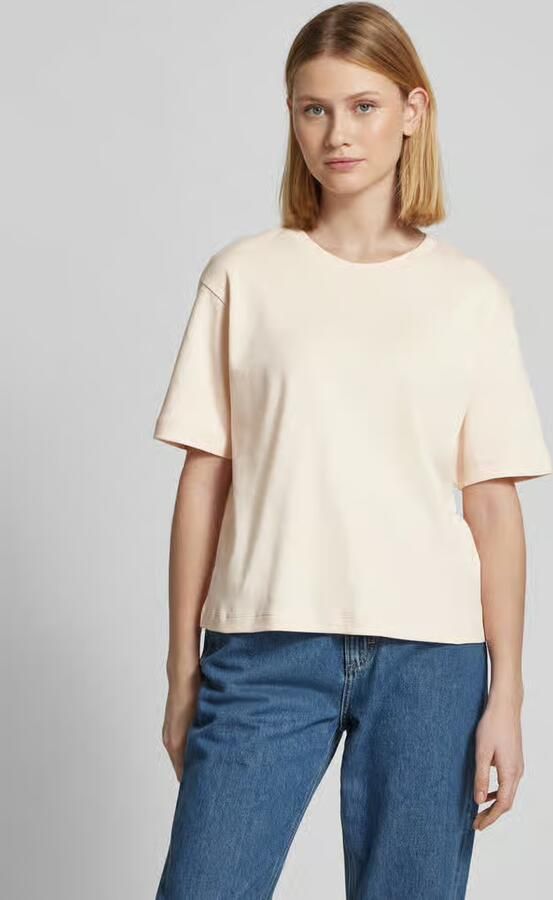 Jake*s Studio Woman T-shirt met geribde ronde hals - Foto 3