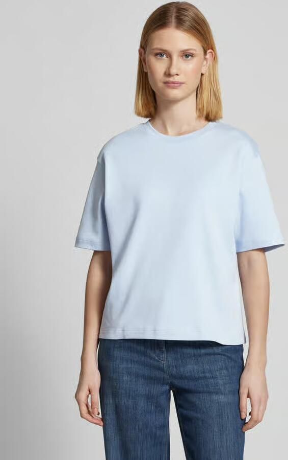 Jake*s Studio Woman T-shirt met geribde ronde hals - Foto 2