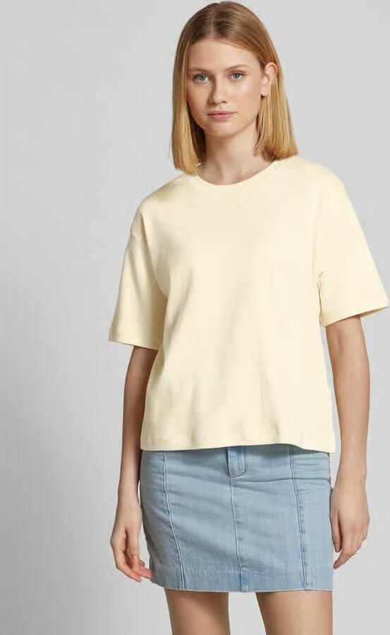JAKE*S STUDIO WOMAN T-shirt met geribde ronde hals - Foto 2