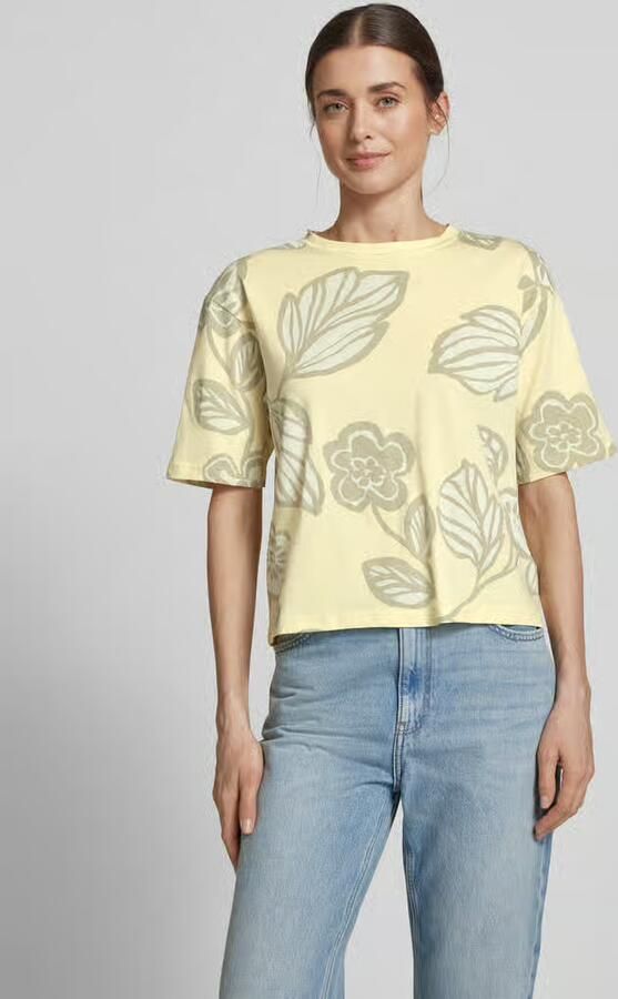JAKE*S STUDIO WOMAN T-shirt met geribde ronde hals - Foto 2