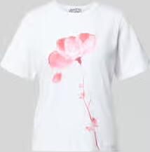 Jake*s Studio Woman t-shirt met ronde hals en motiefprint