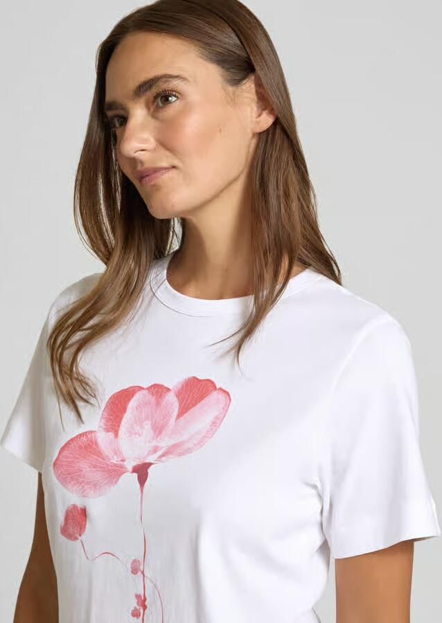 Jake*s Studio Woman t-shirt met ronde hals en motiefprint