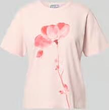 Jake*s Studio Woman t-shirt met ronde hals en motiefprint