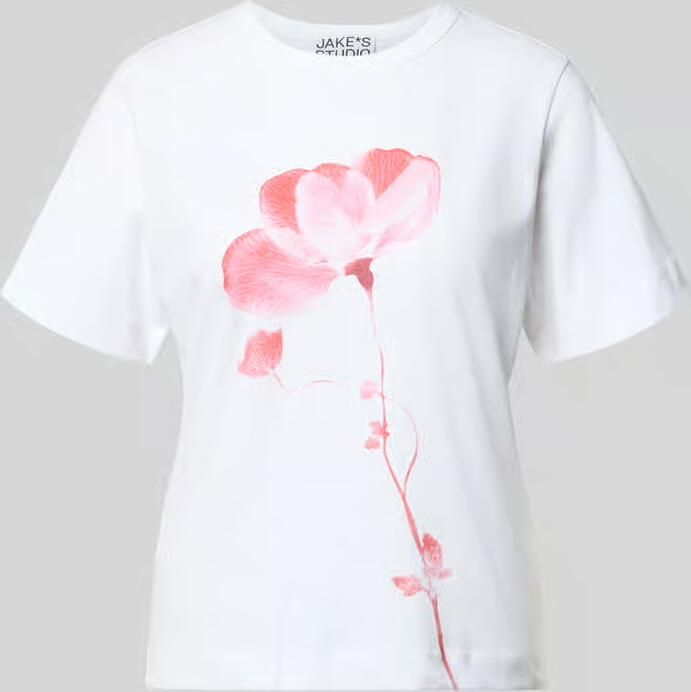 Jake*s Studio Woman t-shirt met ronde hals en motiefprint - Foto 2