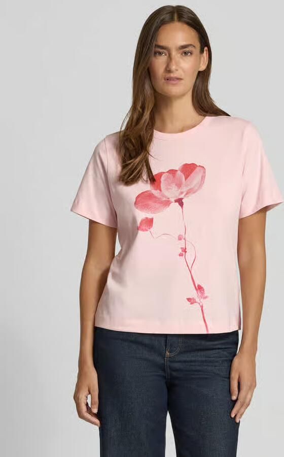 Jake*s Studio Woman t-shirt met ronde hals en motiefprint - Foto 2