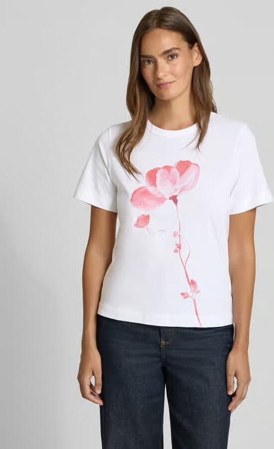 Jake*s Studio Woman t-shirt met ronde hals en motiefprint - Foto 3