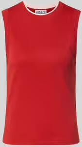 Jake*s Studio Woman Tanktop van katoen met ronde hals