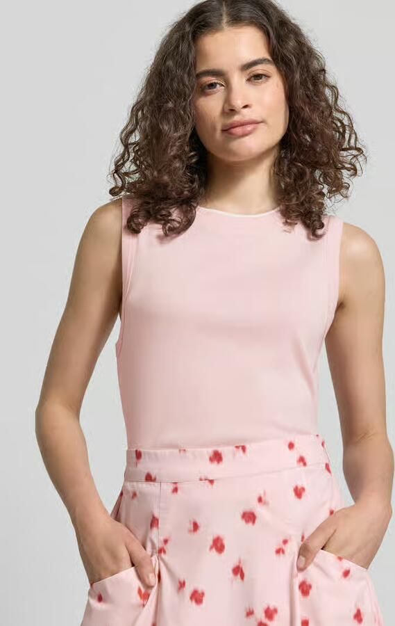 Jake*s Studio Woman Tanktop van katoen met ronde hals