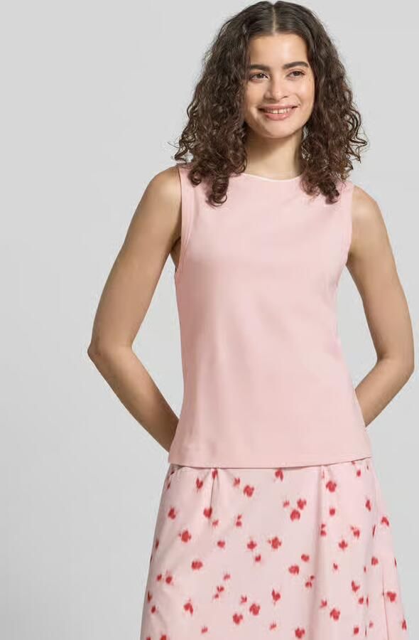 Jake*s Studio Woman Tanktop van katoen met ronde hals - Foto 2