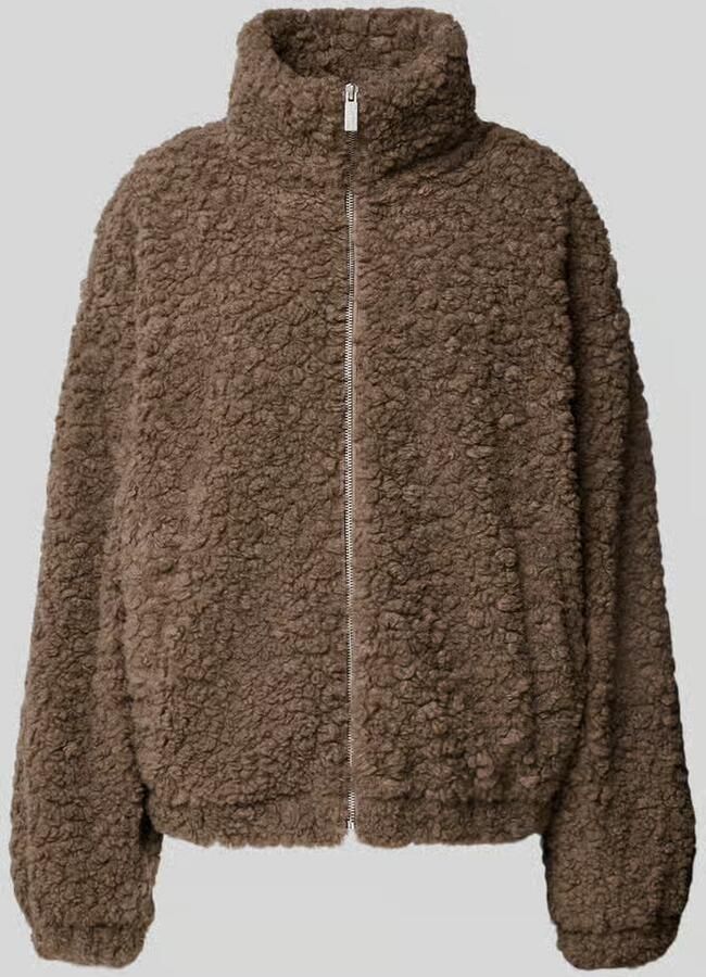 Jake*s Studio Woman Teddyfleece jas met opstaande kraag