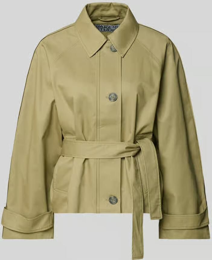 Jake*s Studio Woman Trenchcoat met Strikceintuur en mouwriempjes - Foto 3