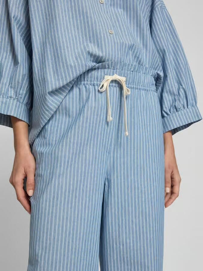Jake*s Studio Woman Wide leg stoffen broek met tunnelkoord