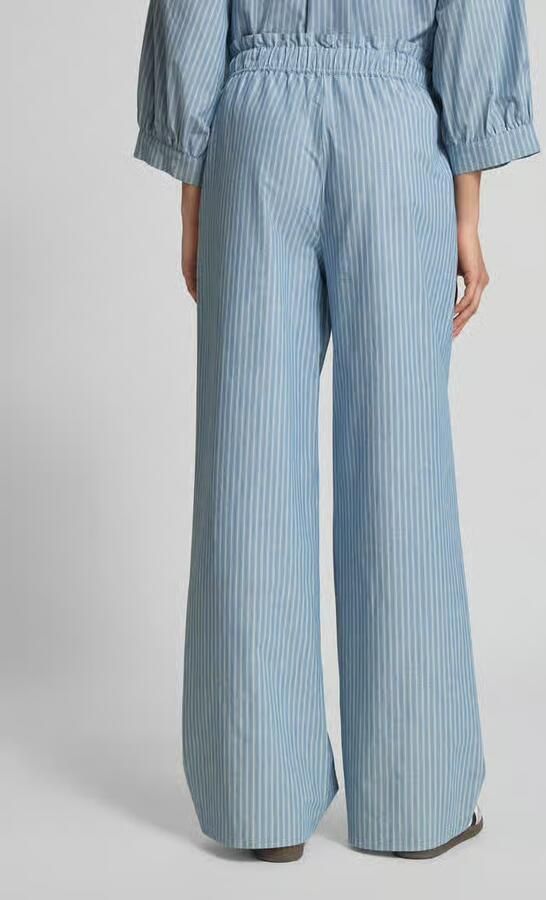 JAKE*S STUDIO WOMAN Wide leg stoffen broek met tunnelkoord - Foto 3