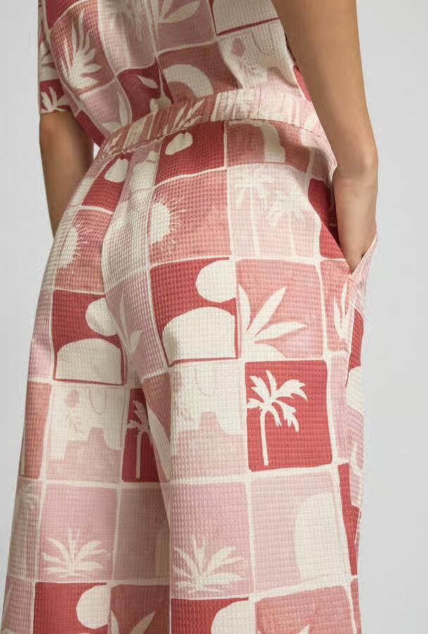 Jake*s Studio Woman Wide leg stoffen broek met verkort model