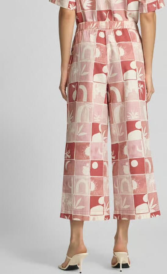 Jake*s Studio Woman Wide leg stoffen broek met verkort model - Foto 3
