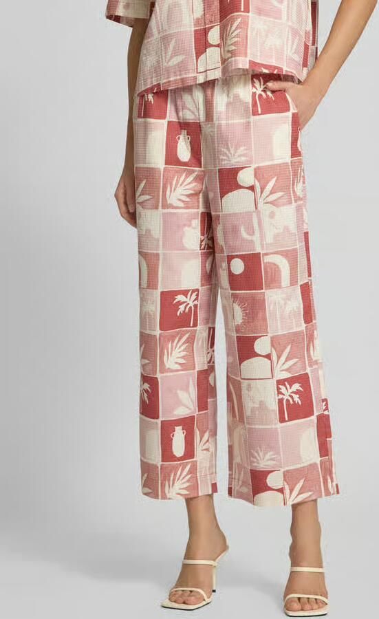 Jake*s Studio Woman Wide leg stoffen broek met verkort model - Foto 2
