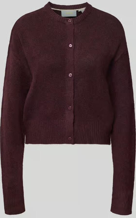 JJXX Regular fit gebreid jack met ronde hals model 'NATALIE'