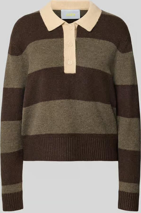 JJXX Gebreide pullover met polokraag model 'RUBY' - Foto 4
