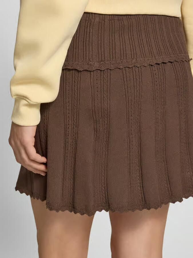 JJXX Mini-gebreide rok met elastische band model 'GIANNA'