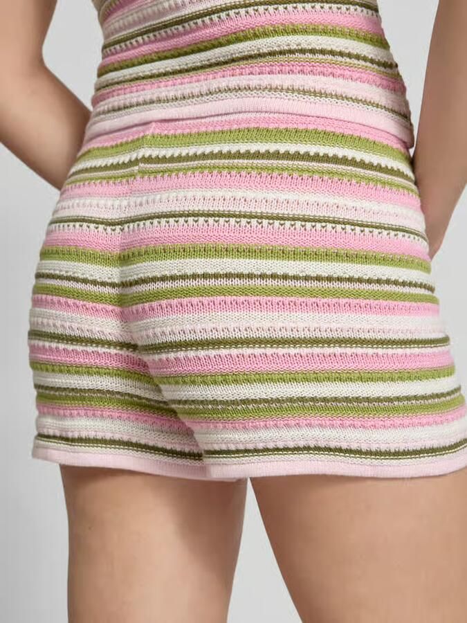 JJXX Gebreide shorts met labelpatch model 'RORY'