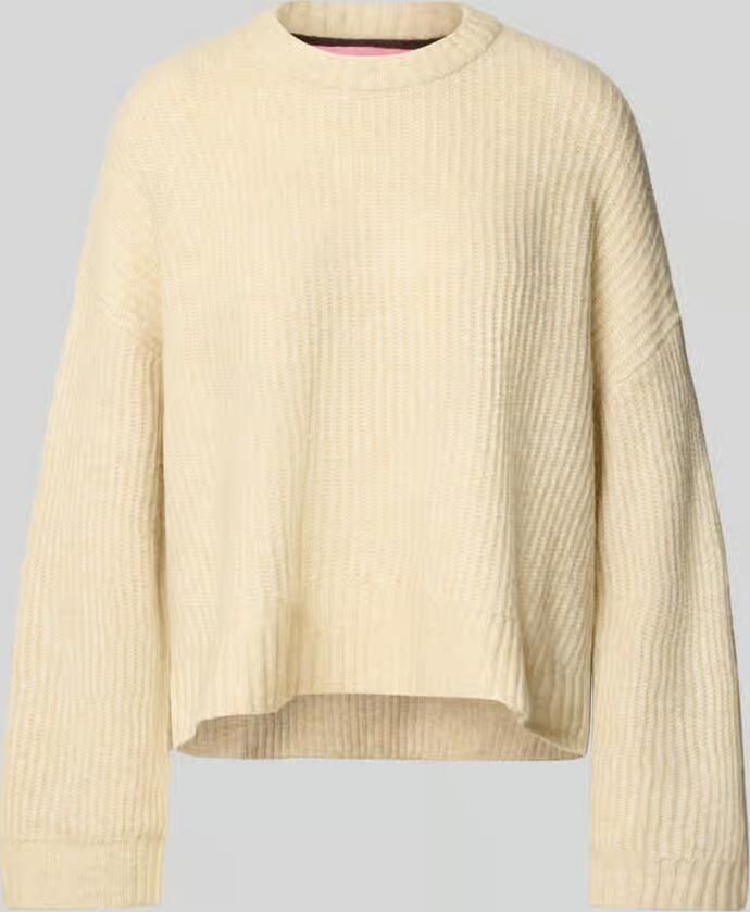 JJXX Oversized gebreide pullover met ribboorden model 'SIGGA'