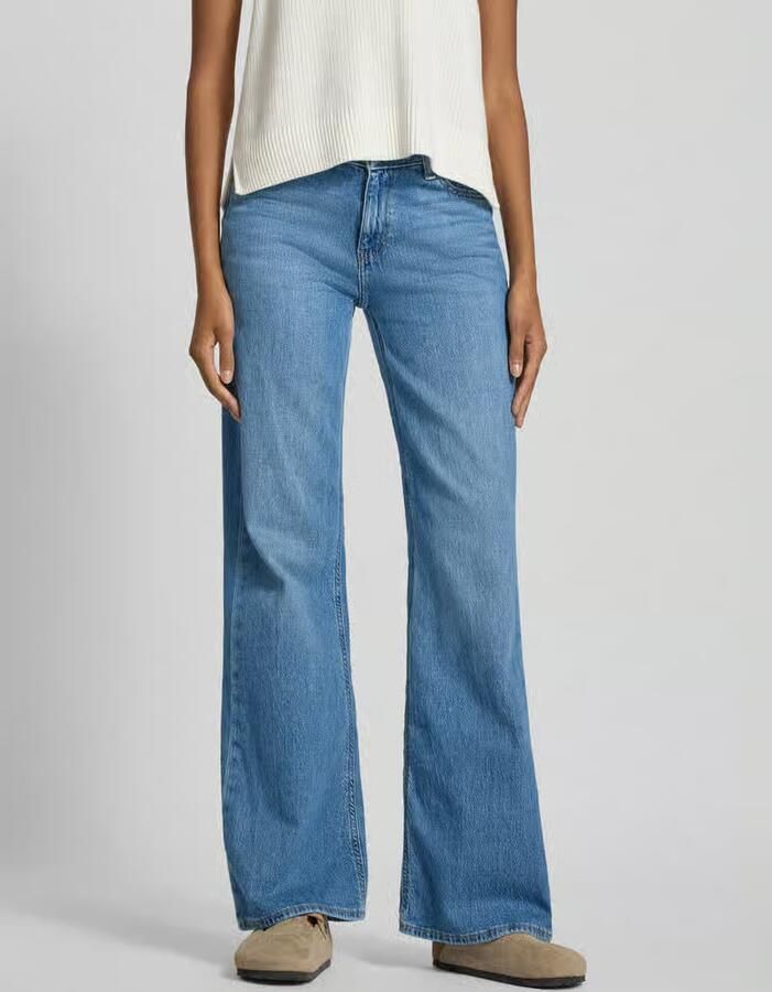 JJXX regular waist flared jeans light blue denim - Foto 4