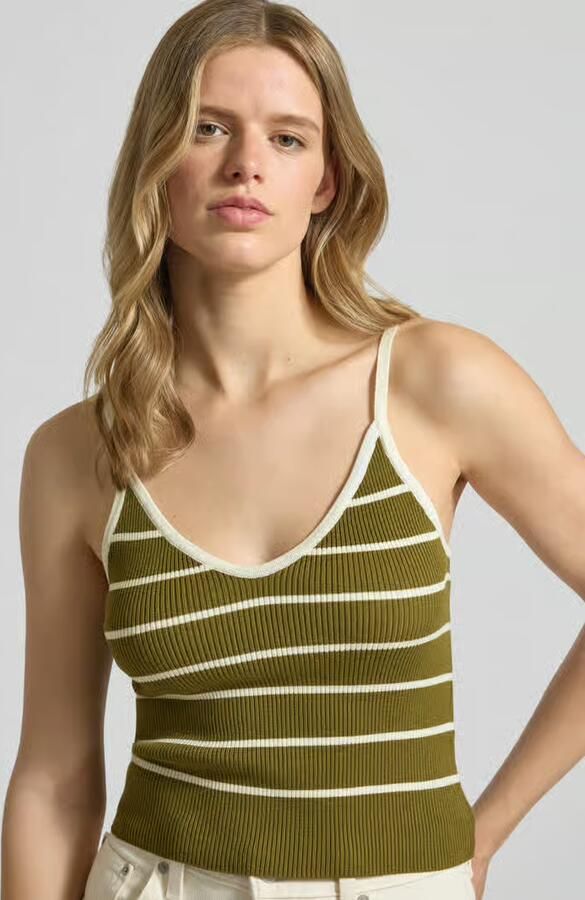 JJXX Kort top van viscosemix model 'ESTHER'