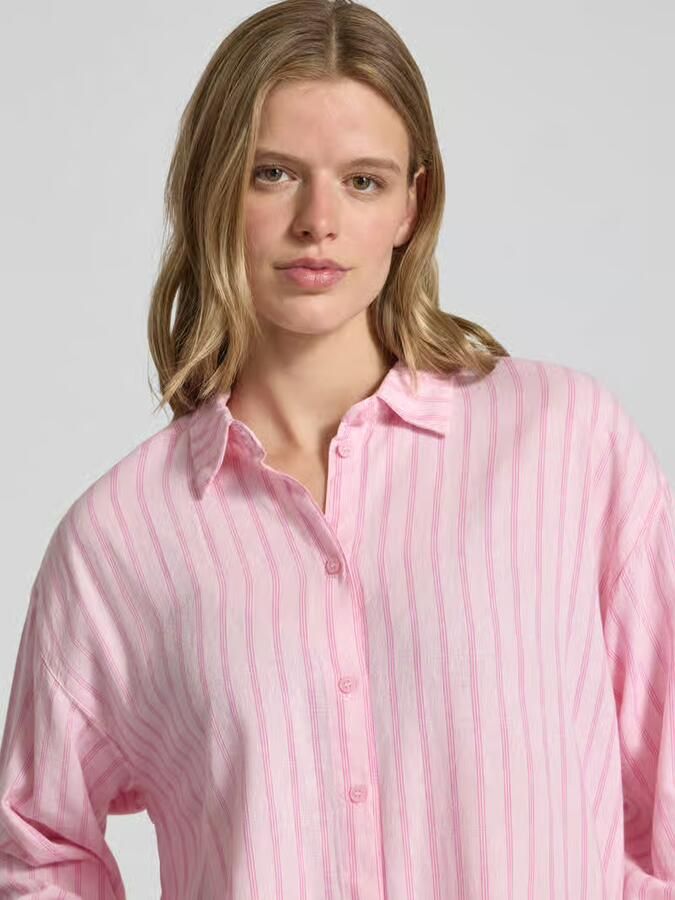 JJXX Overhemdblouse met linnen en knoopsluiting model 'ALMIRA'