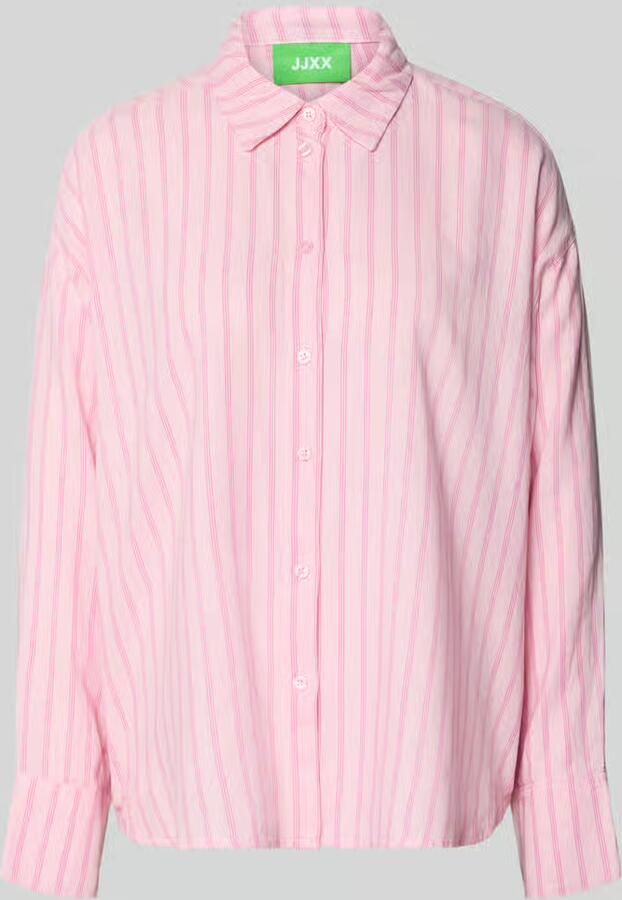 JJXX Overhemdblouse met linnen en knoopsluiting model 'ALMIRA' - Foto 2