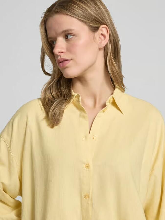 JJXX Overhemdblouse met linnen en knoopsluiting model 'ALMIRA' - Foto 3