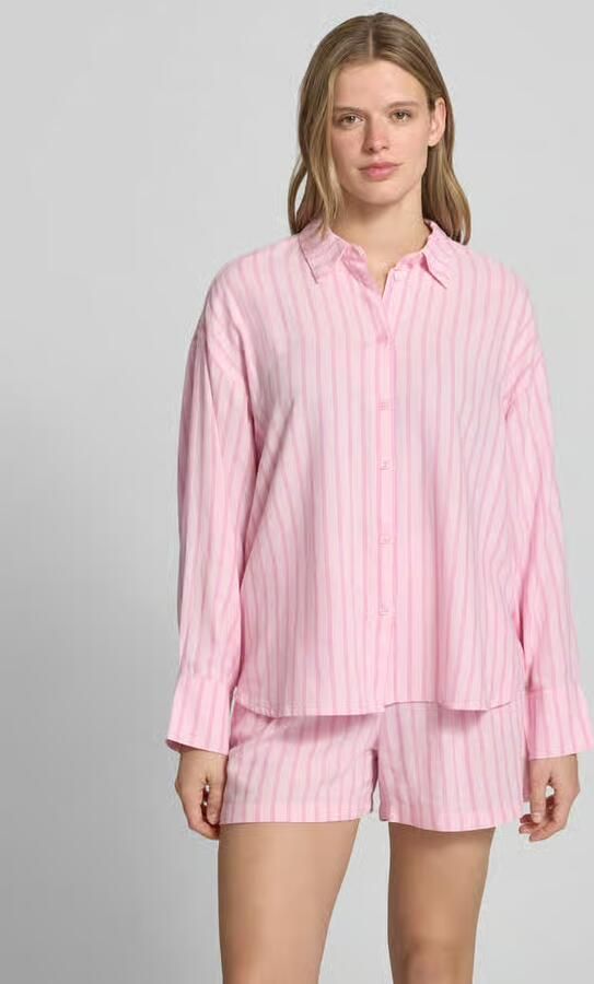 JJXX Overhemdblouse met linnen en knoopsluiting model 'ALMIRA' - Foto 2