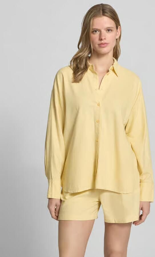 JJXX Overhemdblouse met linnen en knoopsluiting model 'ALMIRA' - Foto 5