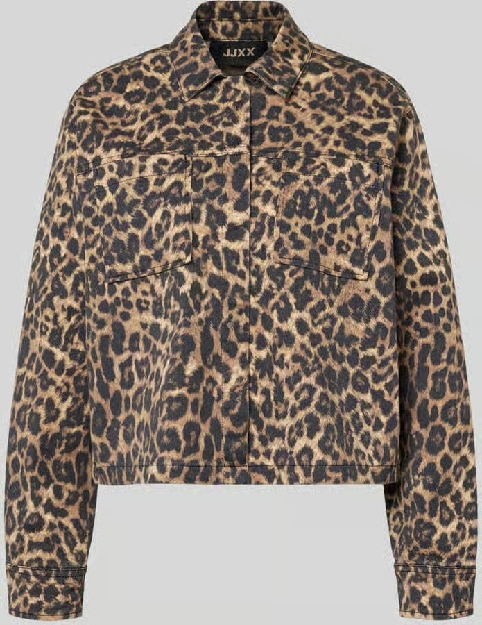 Jack & jones Leopard Print Overshirt Multicolor Dames