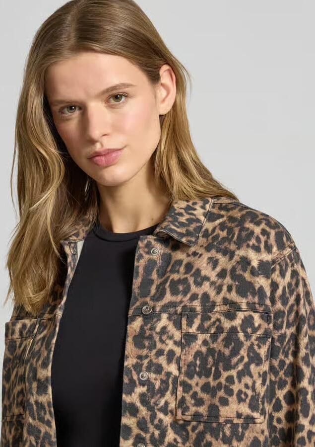 Jack & jones Leopard Print Overshirt Multicolor Dames - Foto 2