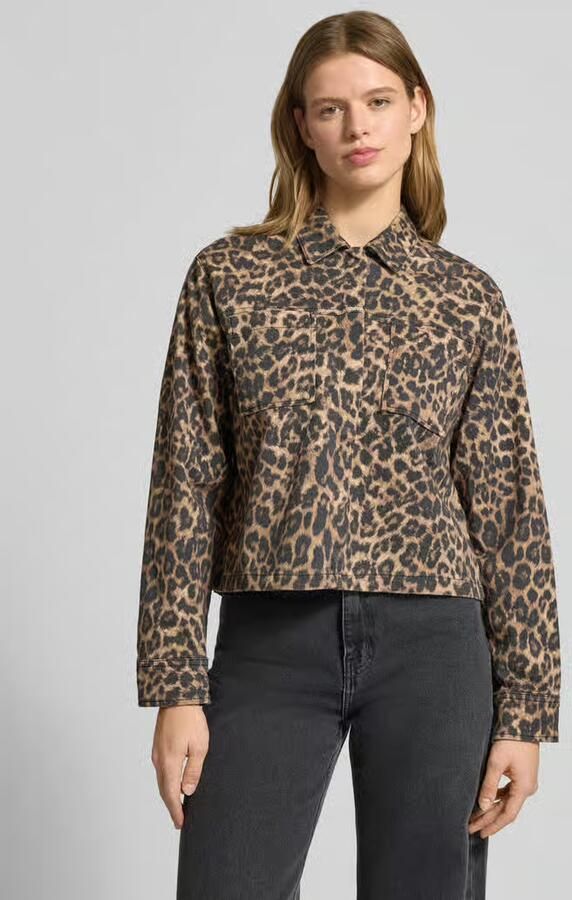 Jack & jones Leopard Print Overshirt Multicolor Dames - Foto 2