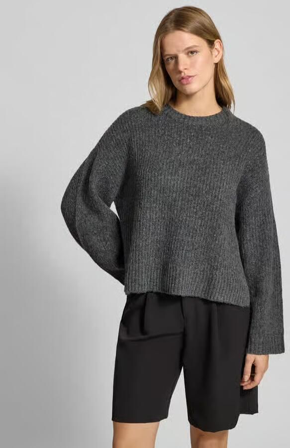 JJXX Oversized gebreide pullover met ribboorden model 'SIGGA' - Foto 2