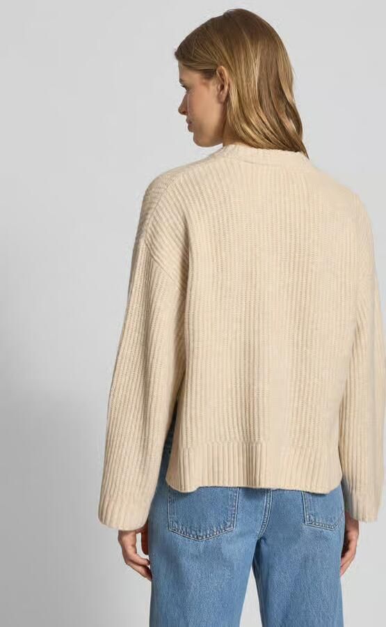 JJXX Oversized gebreide pullover met ribboorden model 'SIGGA'