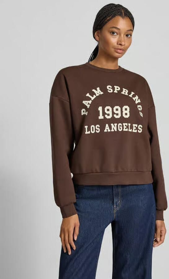 JJXX Oversized sweatshirt met labelprint model 'MERLE' - Foto 5