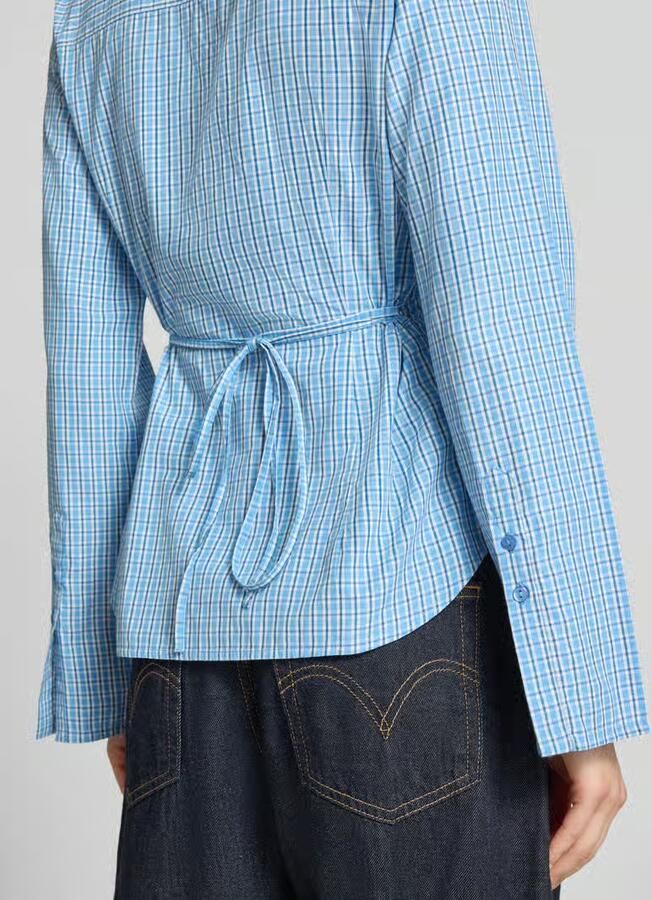 JJXX regular fit blouse met strikceintuur model 'CARO'