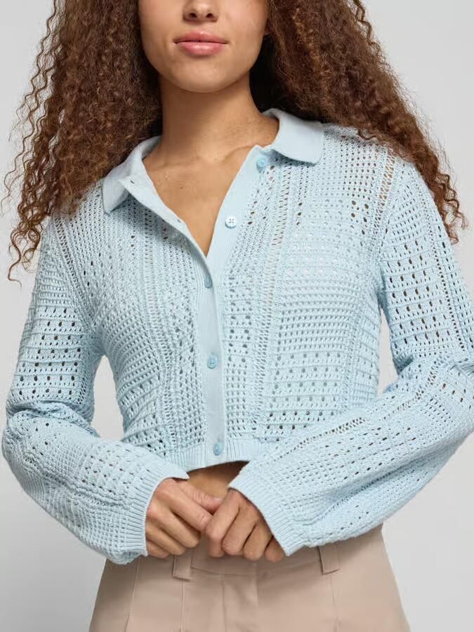JJXX regular fit cardigan met polokraag model 'Sue'