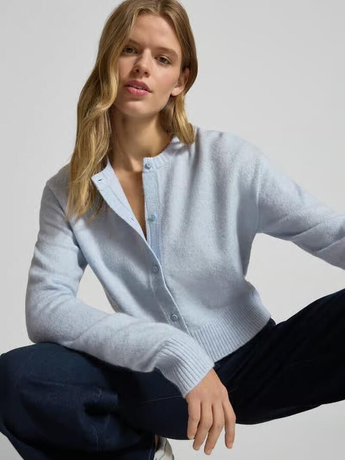 JJXX Regular fit gebreid jack met wol model 'NATALIE' - Foto 2